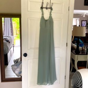 Birdy Gray. Mint Green Gown. Size XS. Wore once.  Sewed in padded bra.